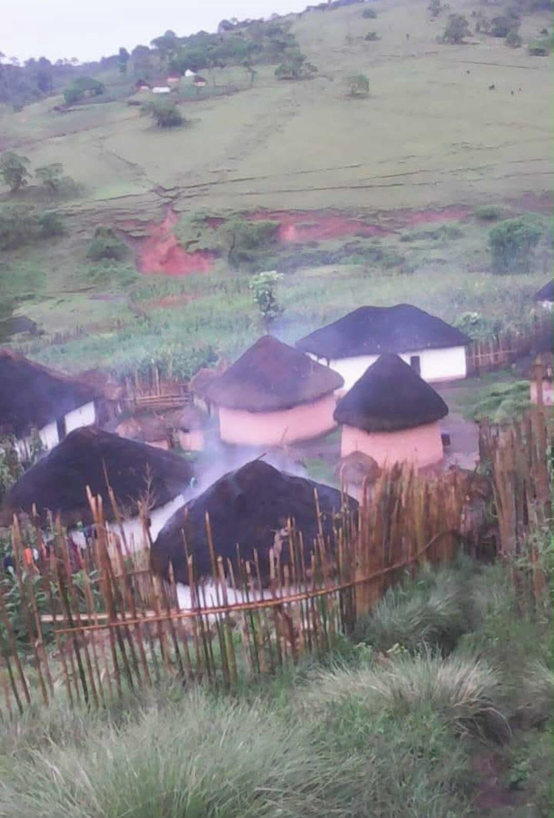 Rural hillside community in South Kivu